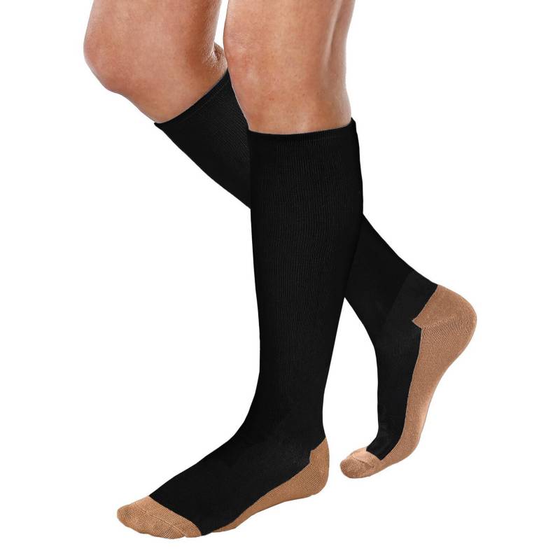 Calcetines de compresión de cobre para hombre y mujer, medias de  recuperación deportiva para entrenamiento, Crossfit